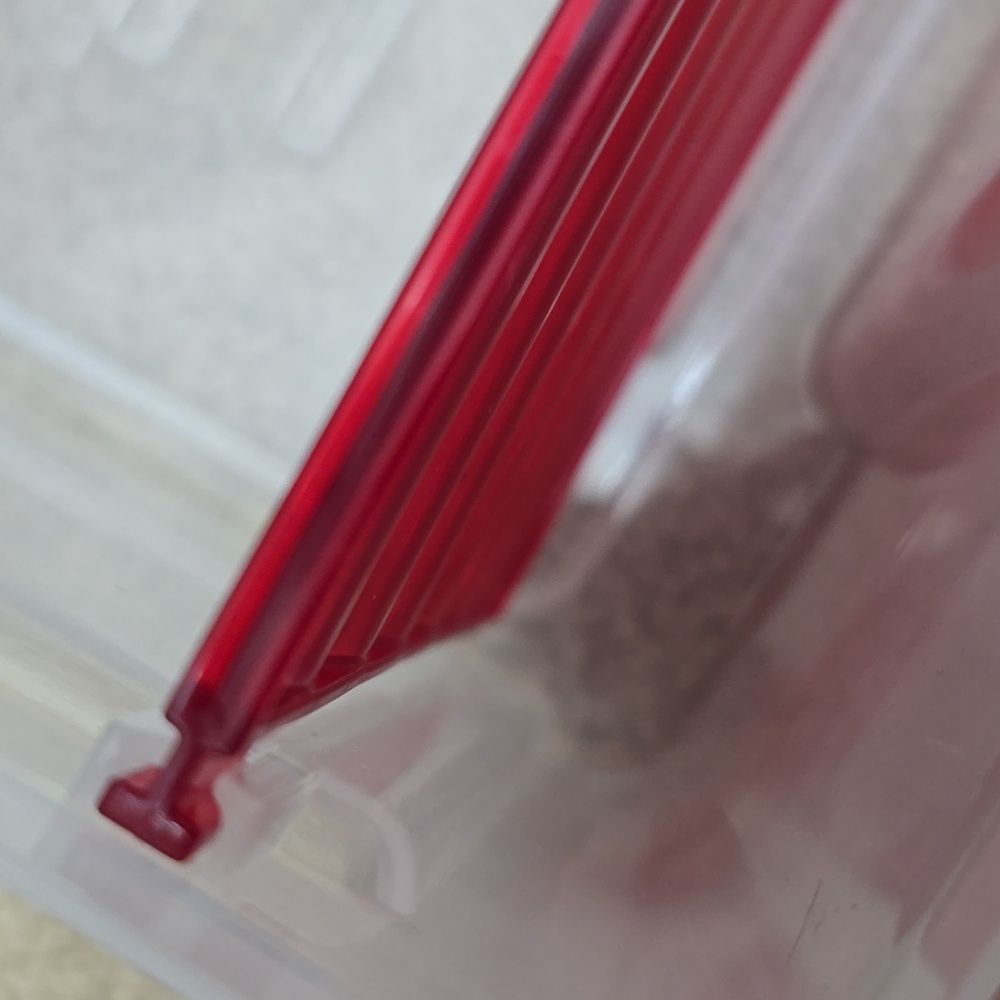 Red Storage Box With Dividers - Picture 8 of 8